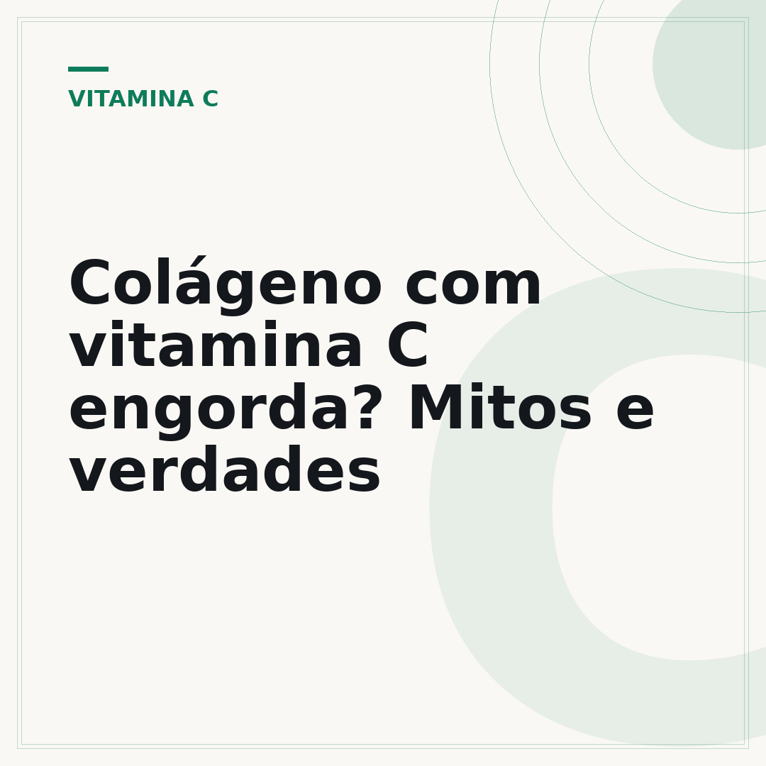 Colágeno com vitamina C engorda? Mitos e verdades