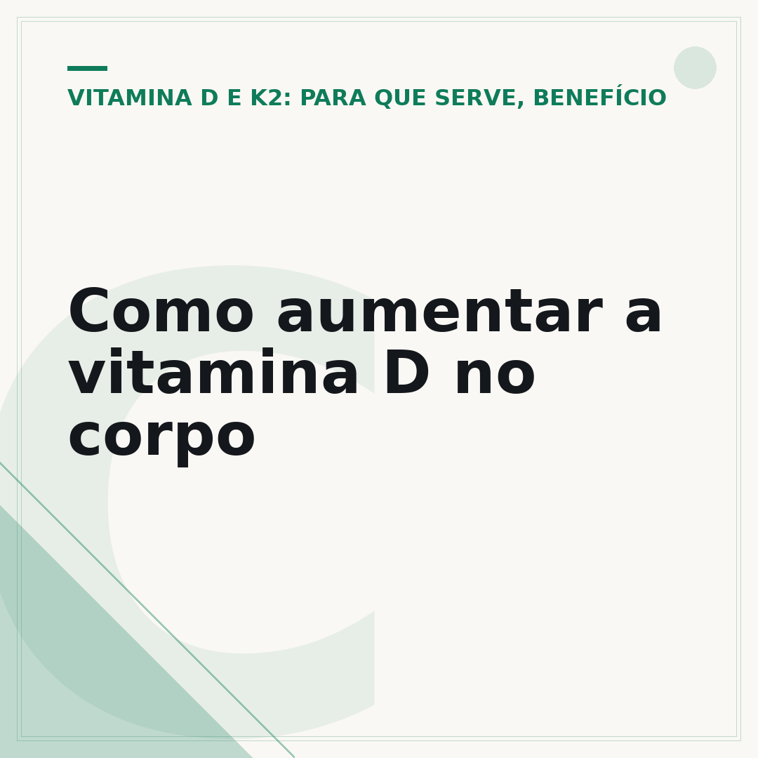 Como aumentar a vitamina D no corpo