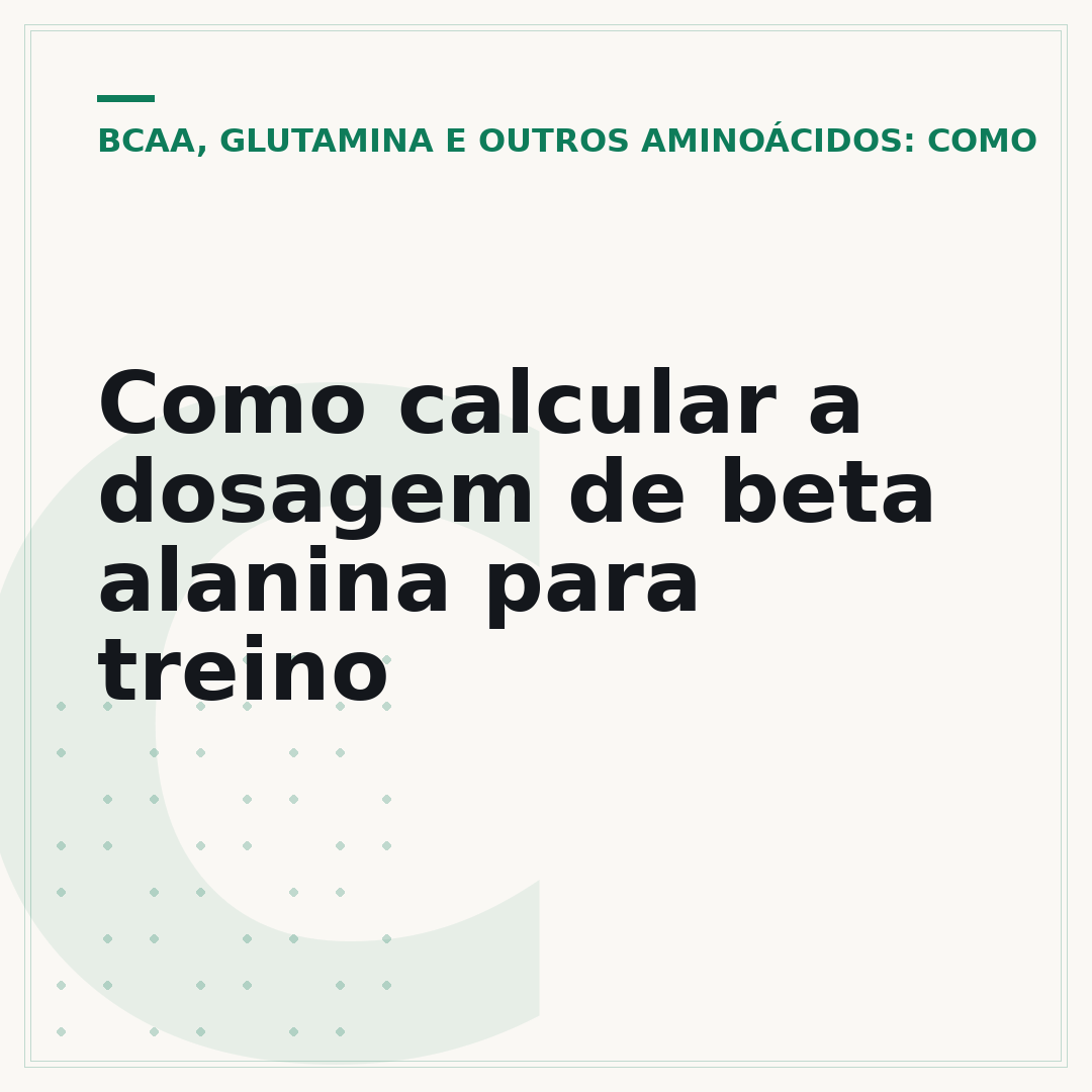 Como calcular a dosagem de beta alanina para treino