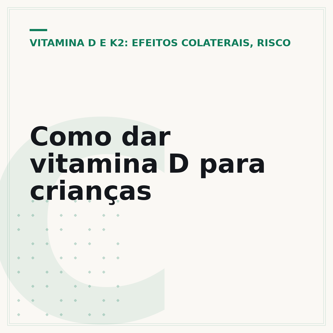 Como dar vitamina D para crianças