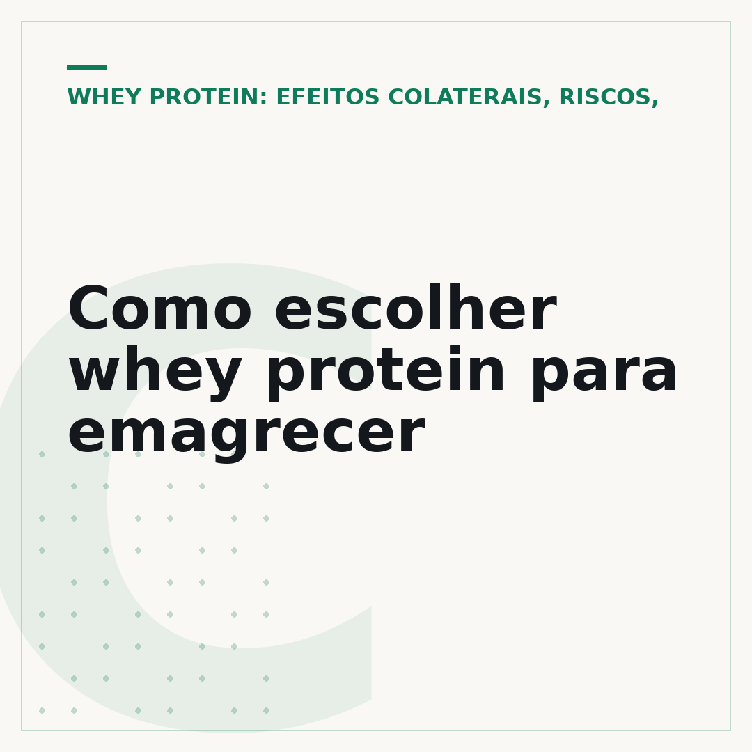 Como escolher whey protein para emagrecer