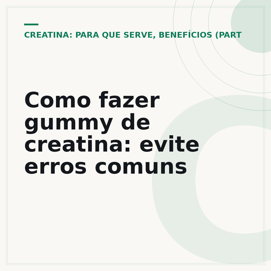 Como fazer gummy de creatina: evite erros comuns