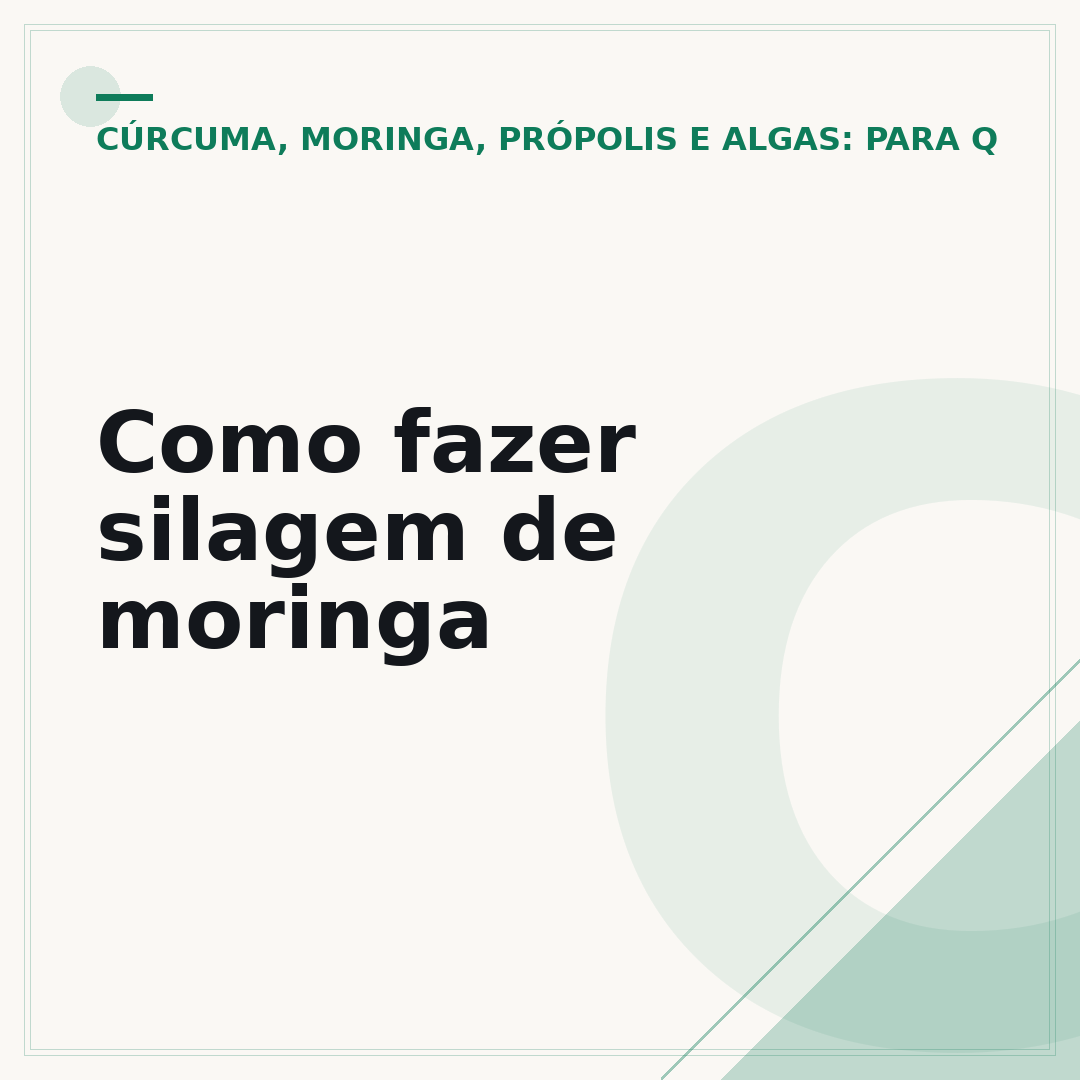 Como fazer silagem de moringa