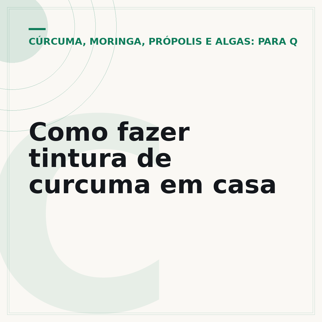 Como fazer tintura de curcuma em casa