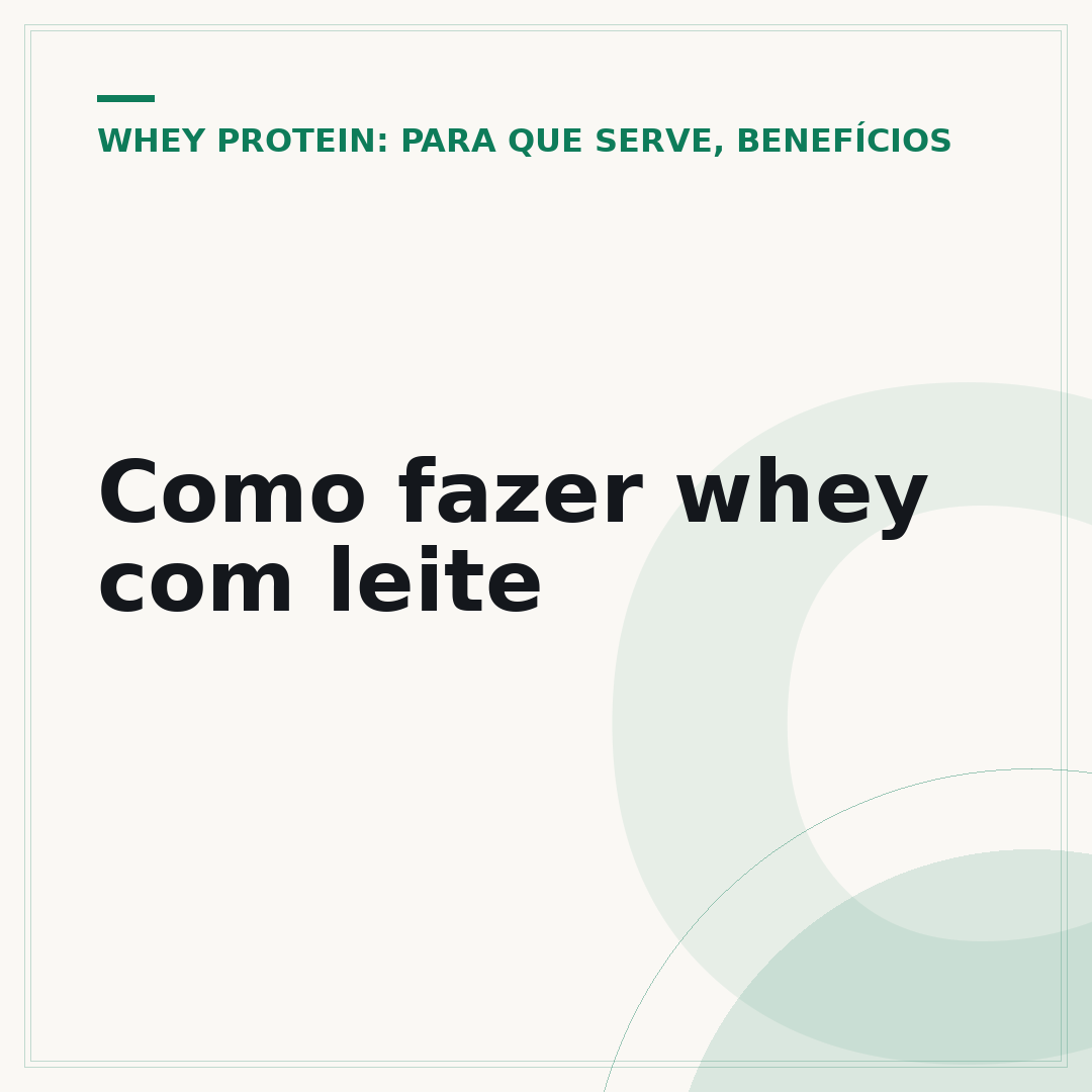 Como fazer whey com leite