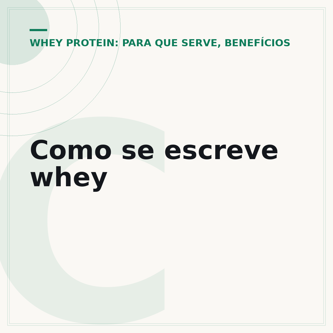Como se escreve whey
