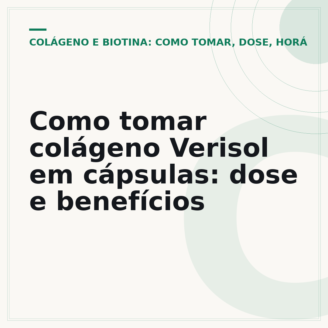 Como tomar colágeno Verisol em cápsulas: dose e benefícios