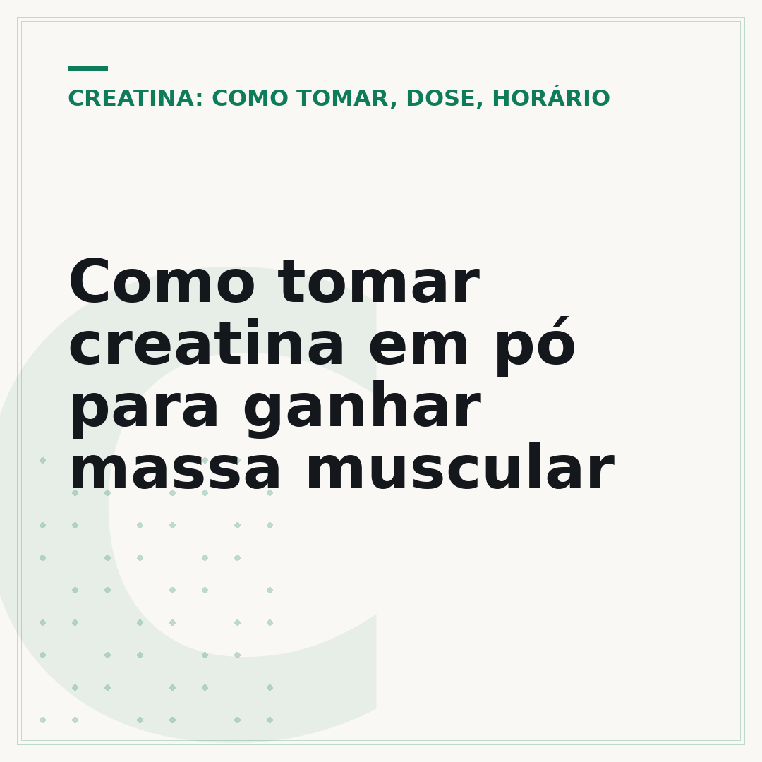 Como tomar creatina em pó para ganhar massa muscular