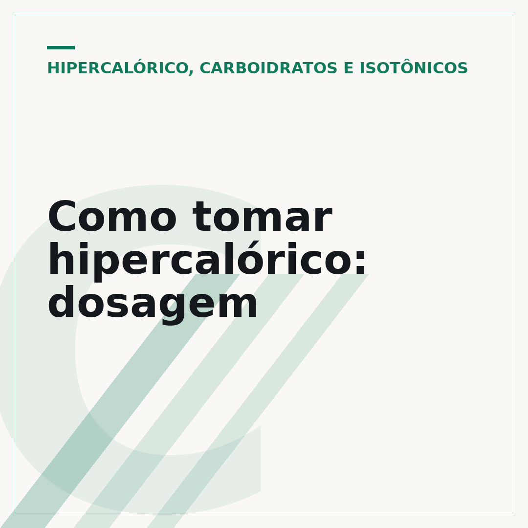 Como tomar hipercalórico: dosagem