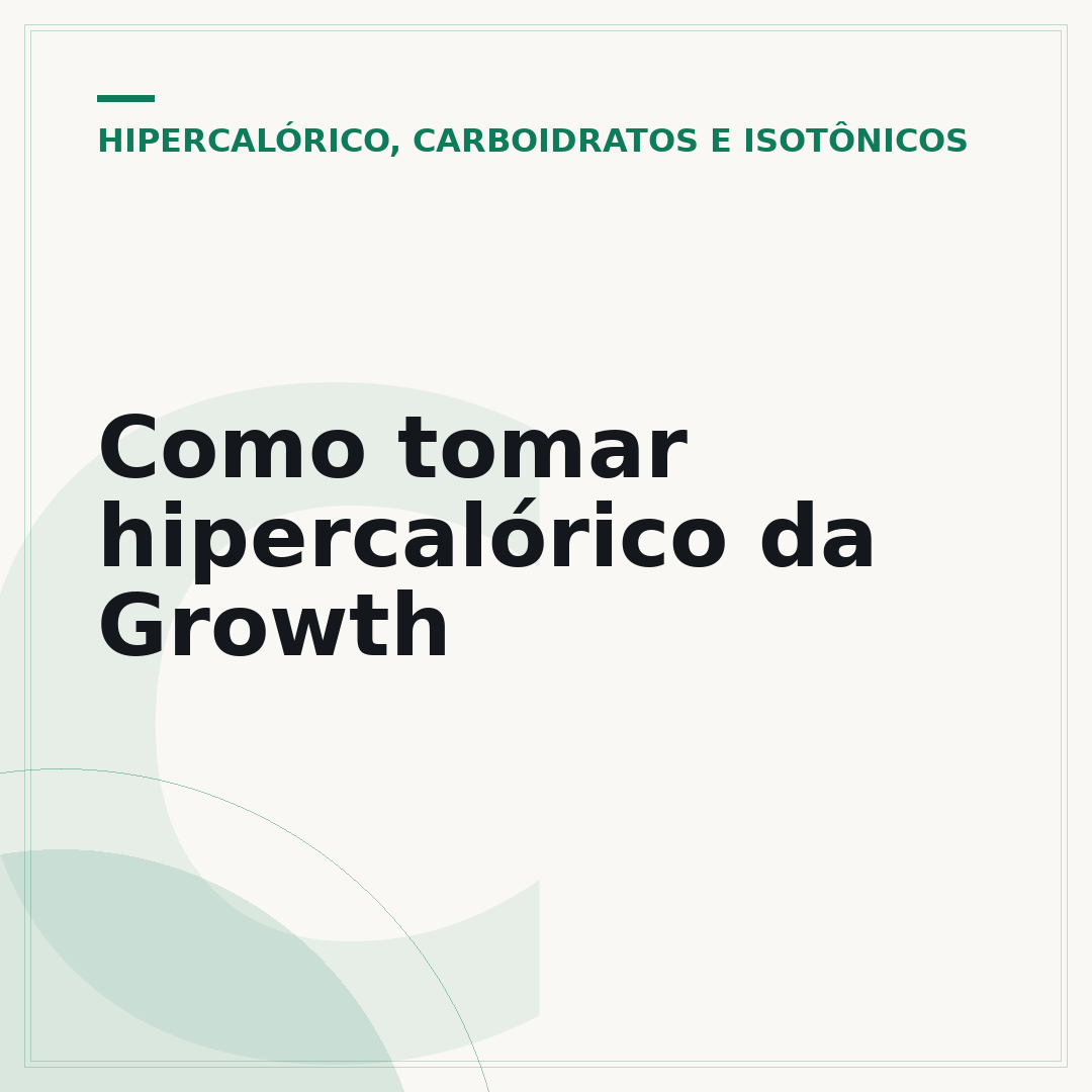 Como tomar hipercalórico da Growth