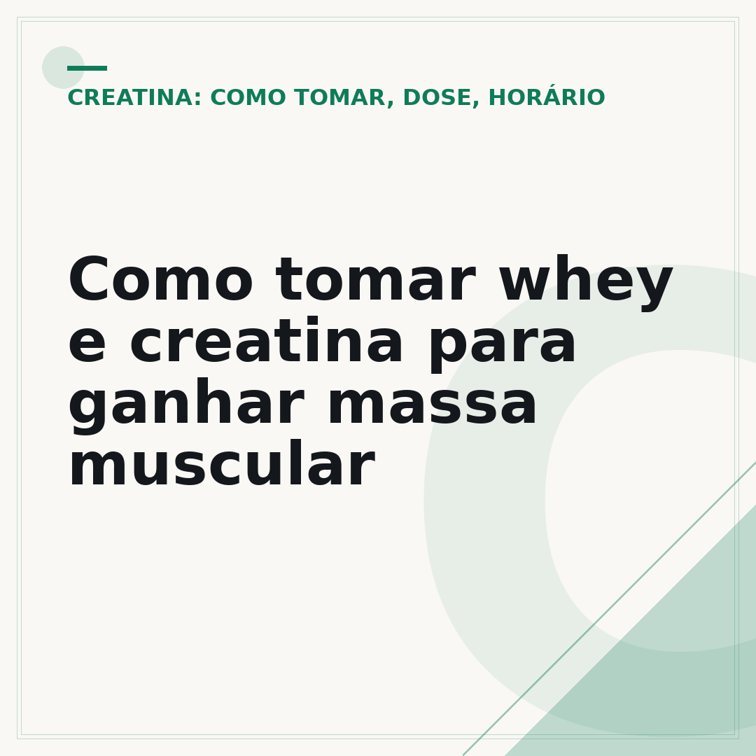 Como tomar whey e creatina para ganhar massa muscular