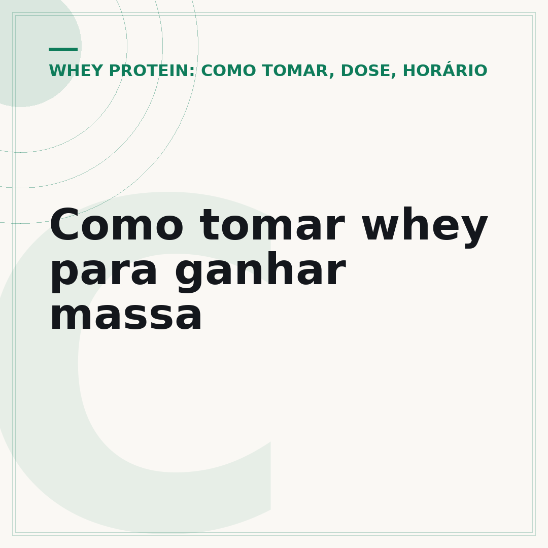 Como tomar whey para ganhar massa