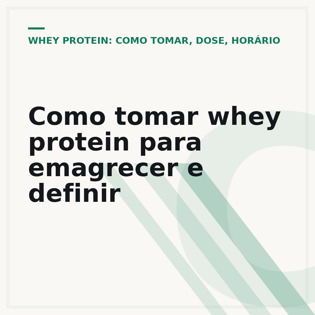 Como tomar whey protein para emagrecer e definir