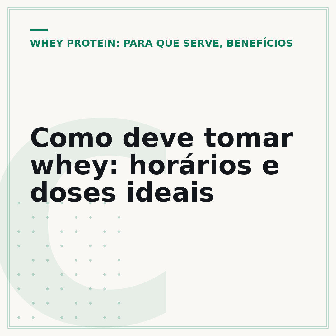 Como deve tomar whey: horários e doses ideais