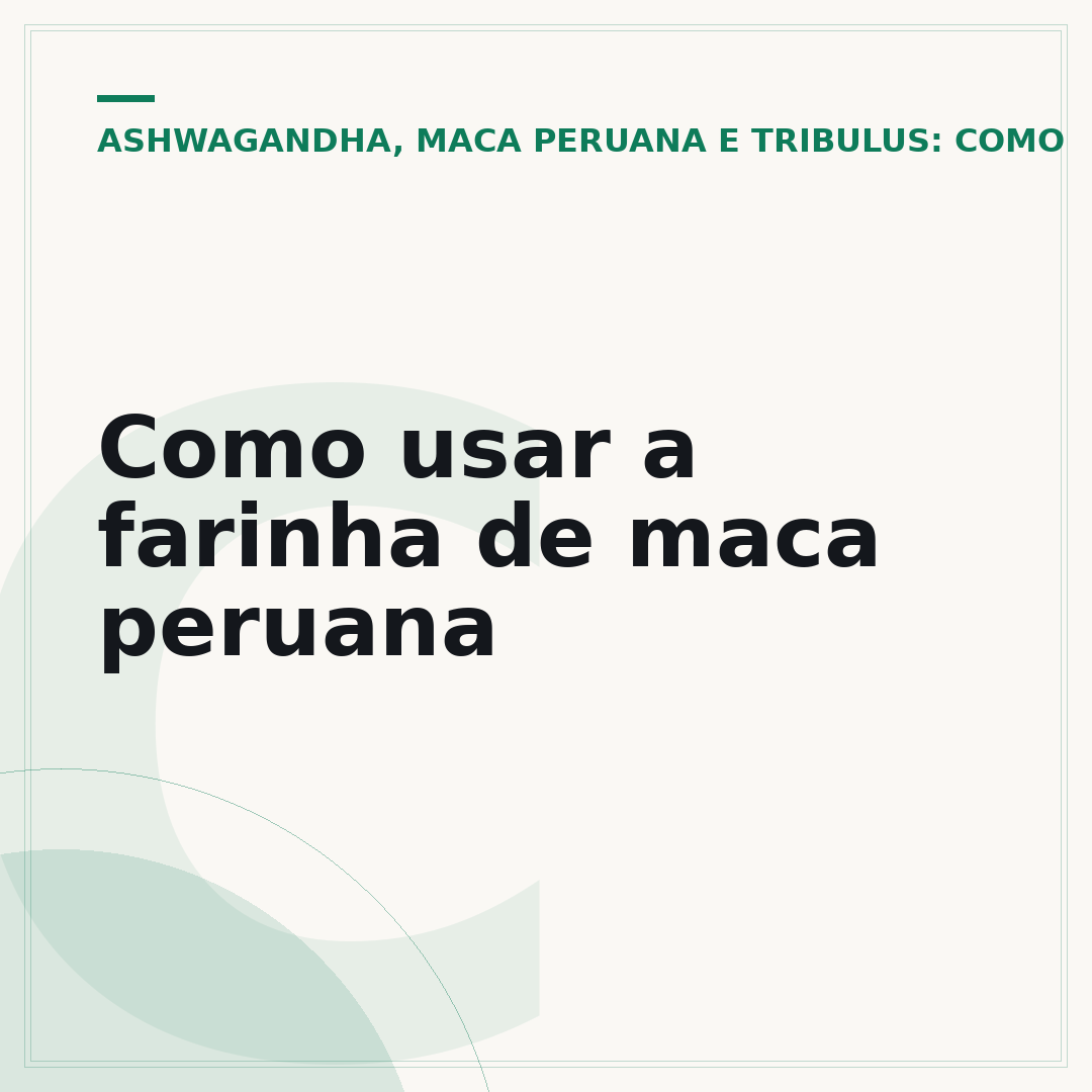 Como usar a farinha de maca peruana