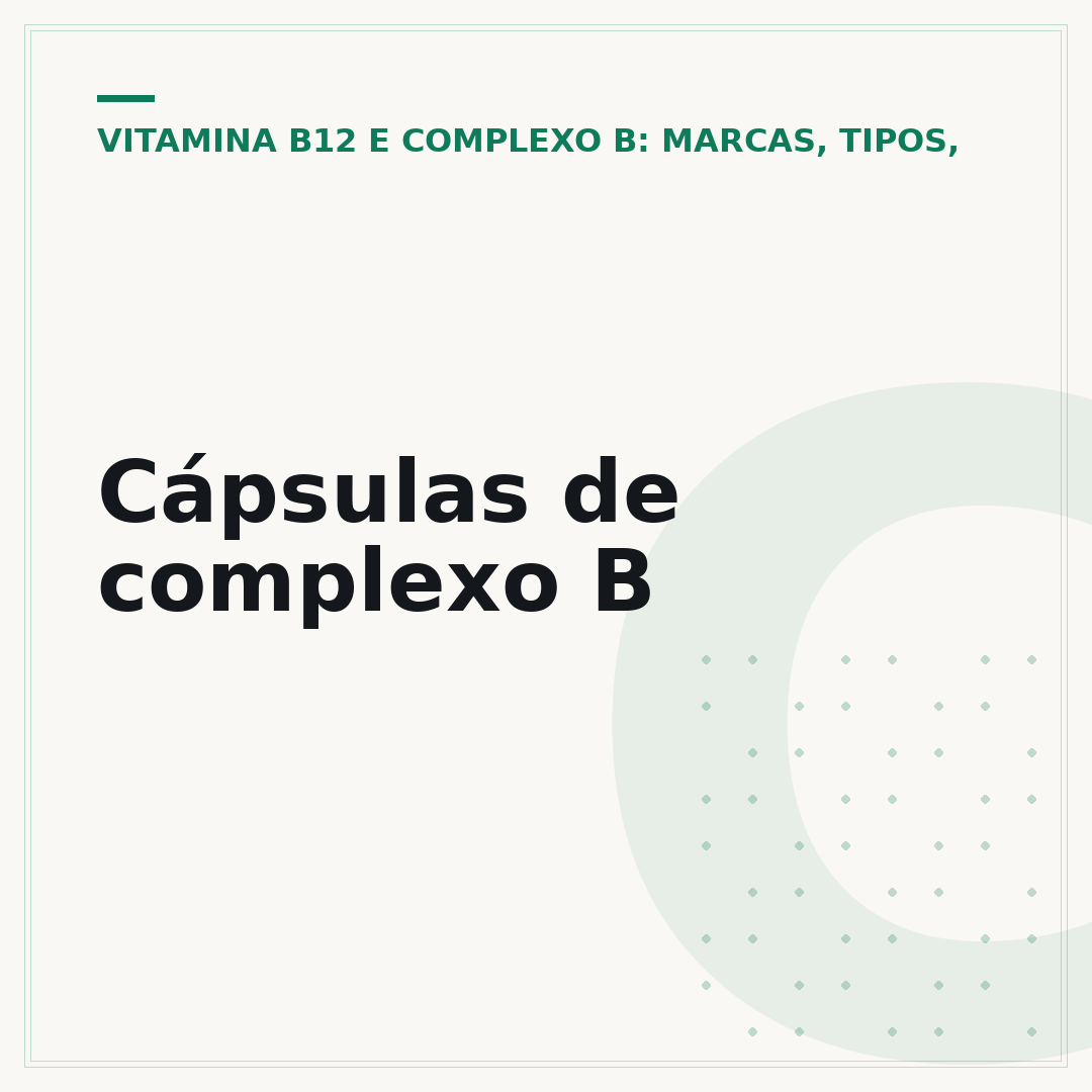Cápsulas de complexo B