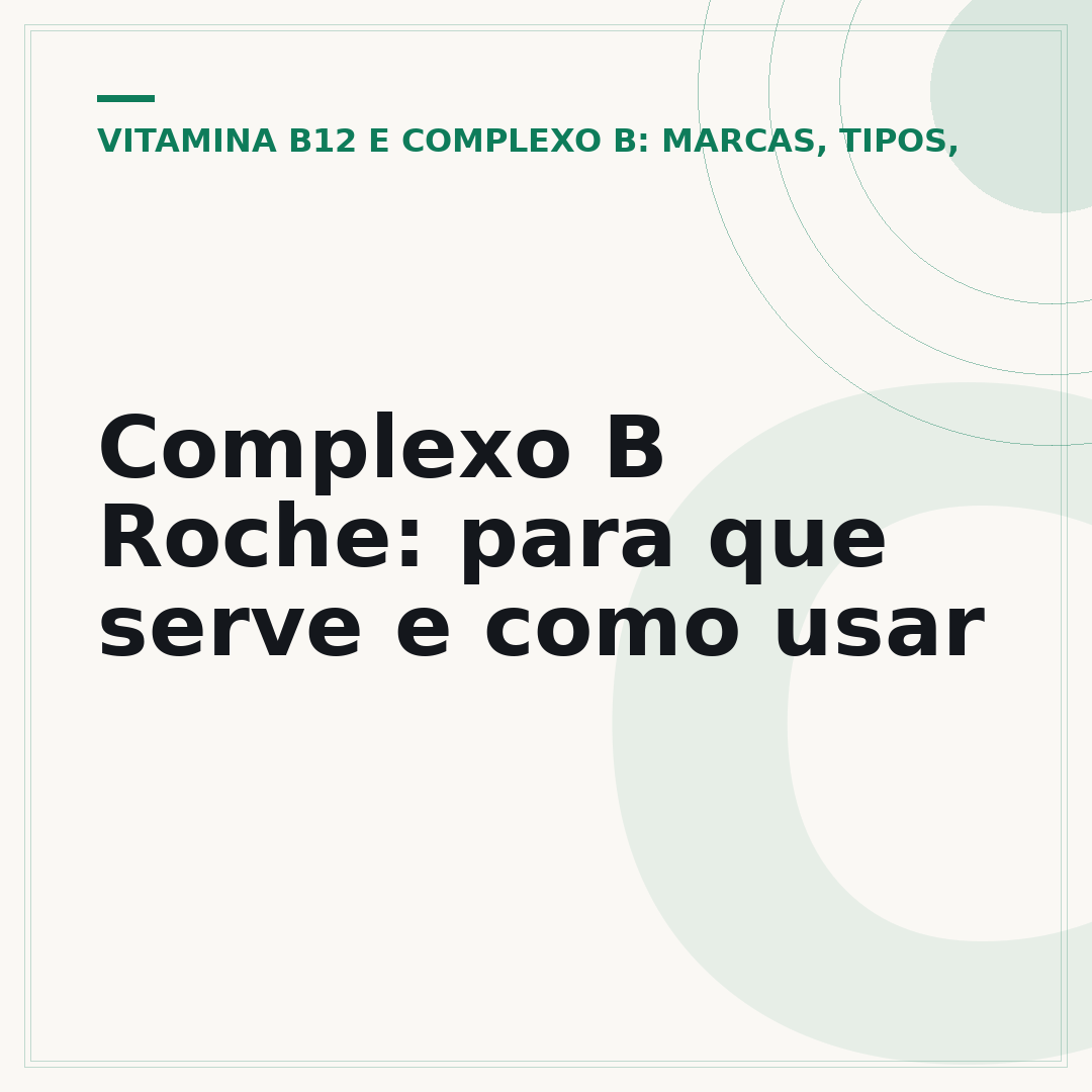 Complexo B Roche: para que serve e como usar