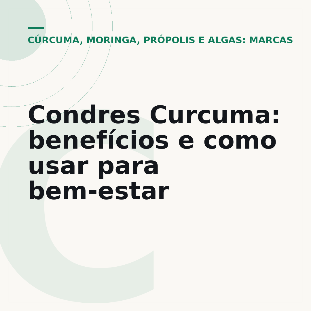 Condres Curcuma: benefícios e como usar para bem-estar