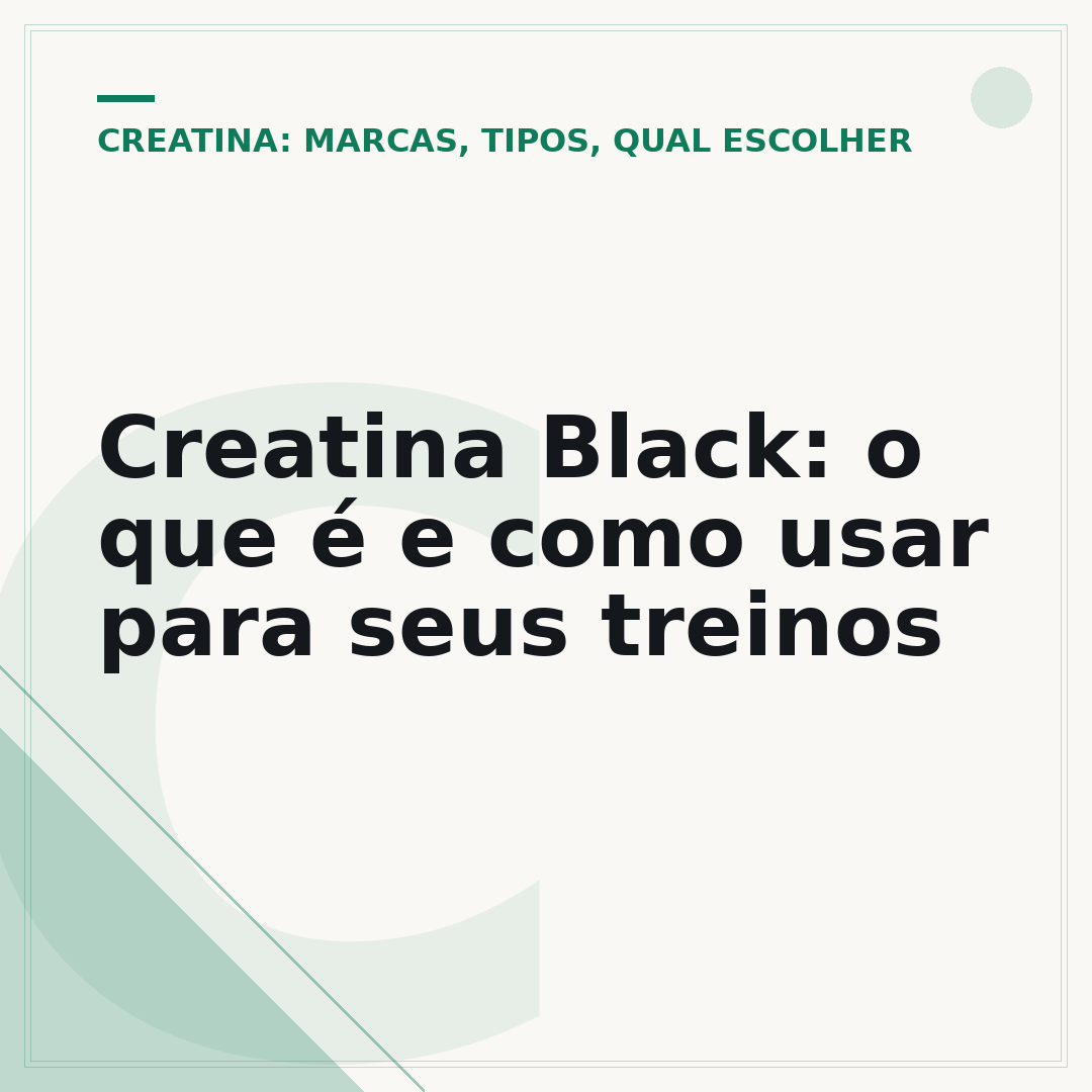 Creatina Black: o que é e como usar para seus treinos