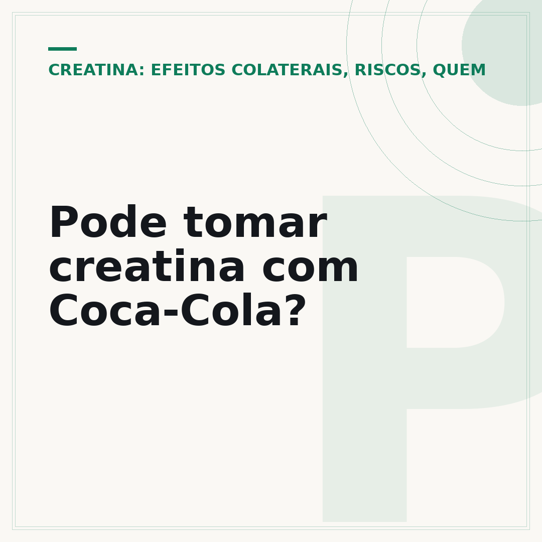 Pode tomar creatina com Coca-Cola?