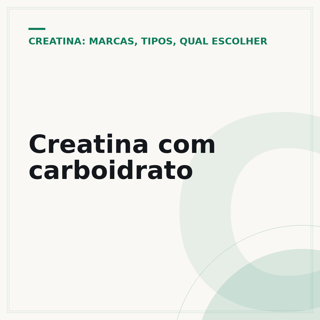 Creatina com carboidrato