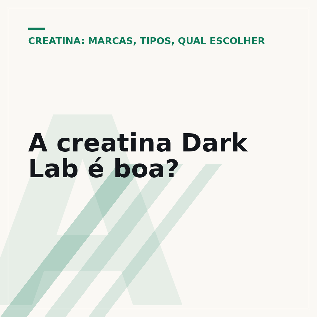 A creatina Dark Lab é boa?