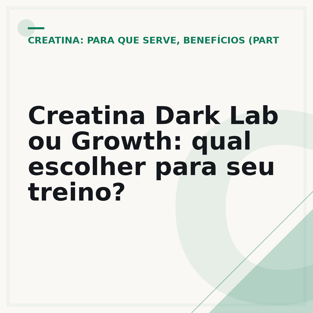 Creatina Dark Lab ou Growth: qual escolher para seu treino?
