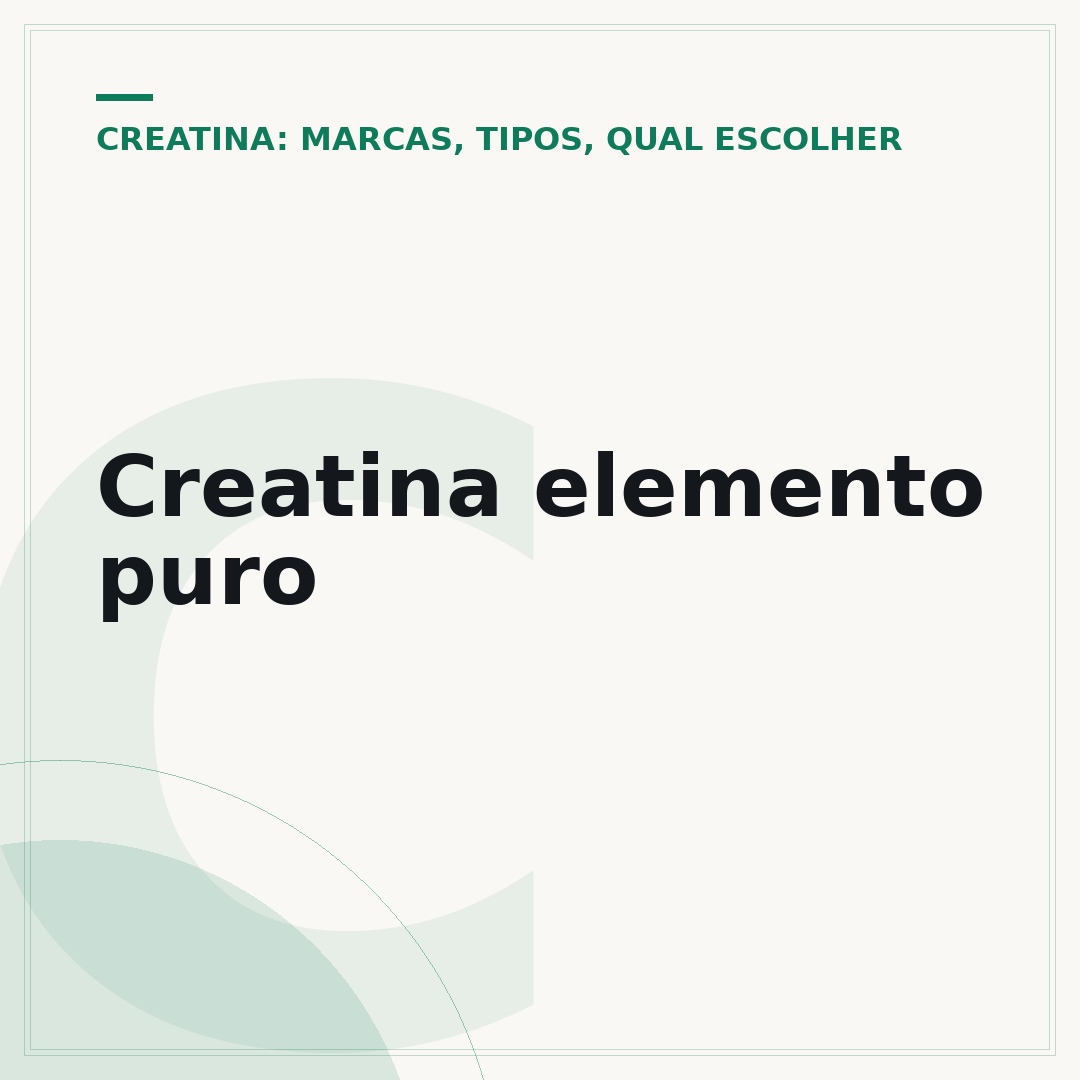 Creatina elemento puro
