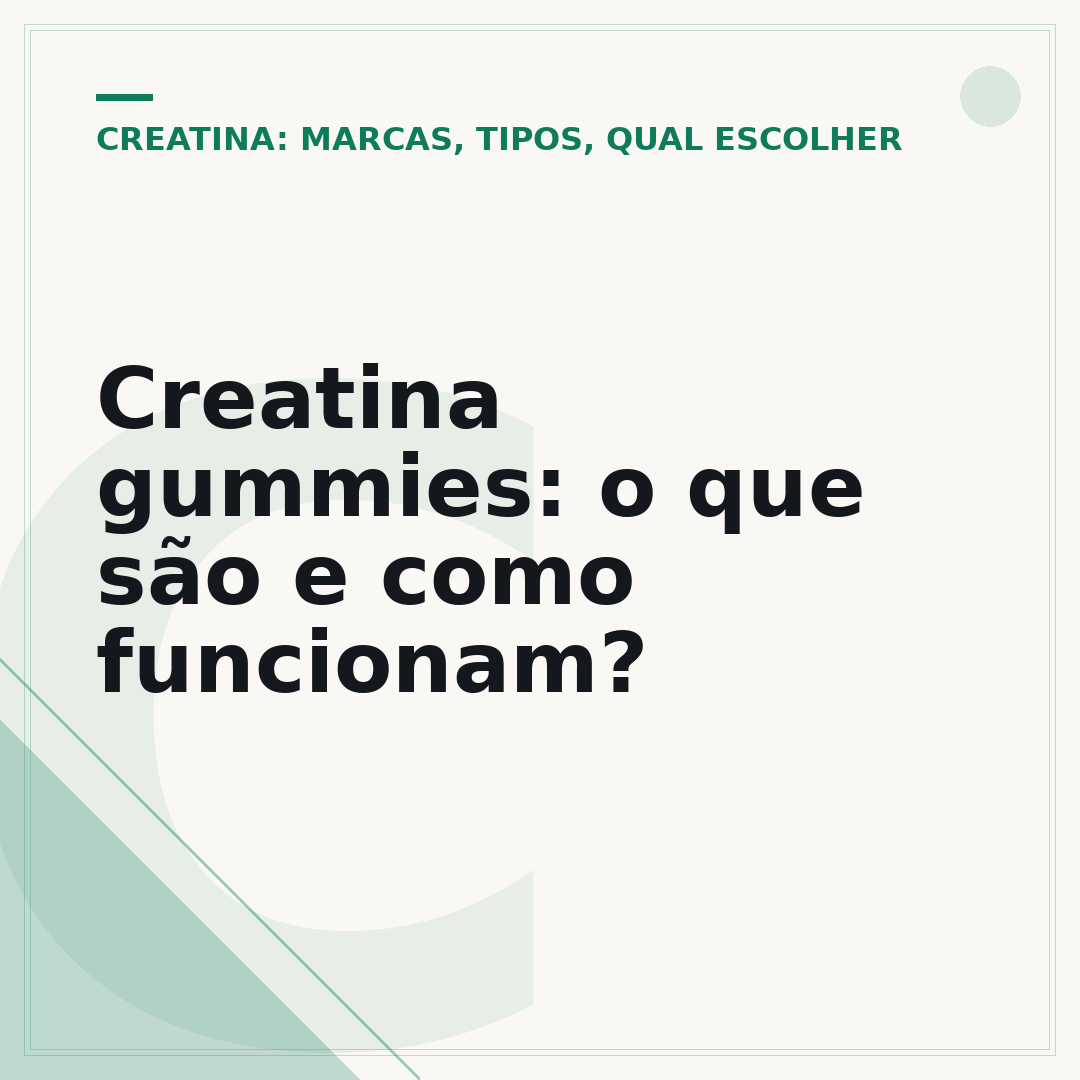 Creatina gummies: o que são e como funcionam?
