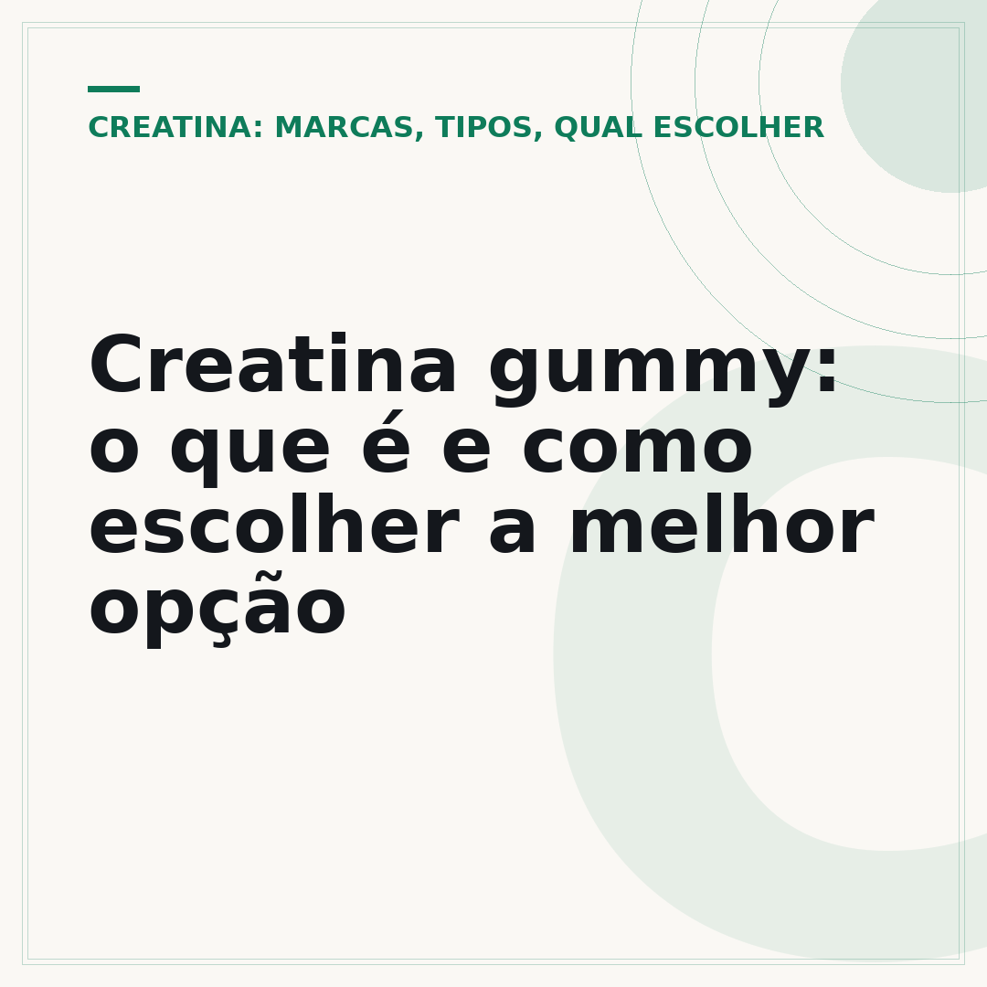 Creatina gummy: o que é e como escolher a melhor opção