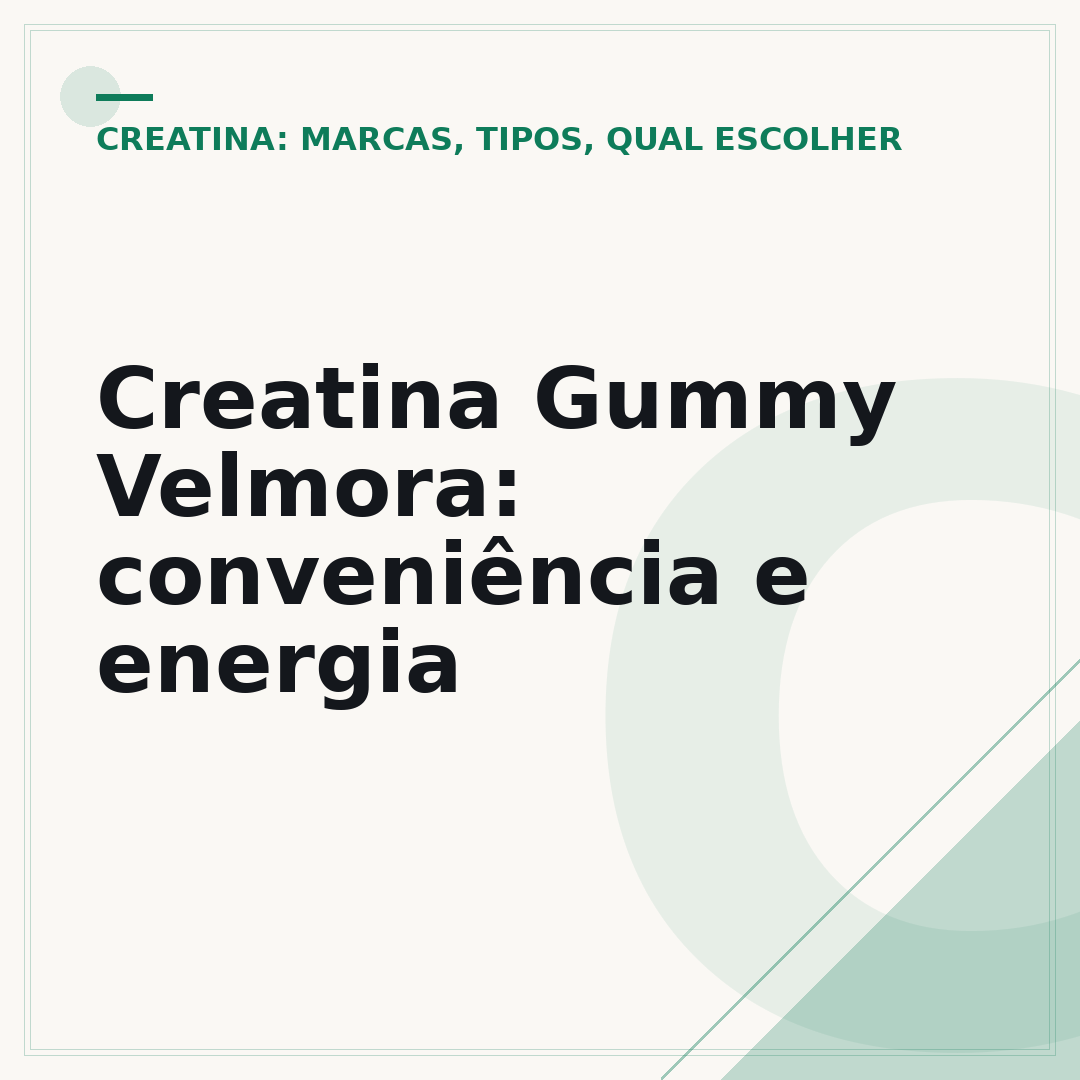 Creatina Gummy Velmora: conveniência e energia