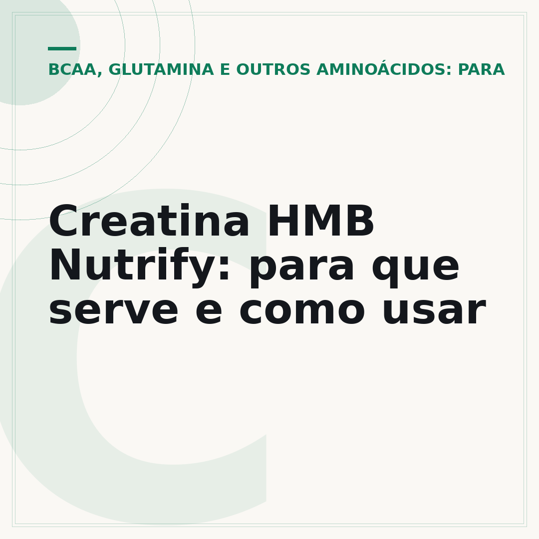 Creatina HMB Nutrify: para que serve e como usar