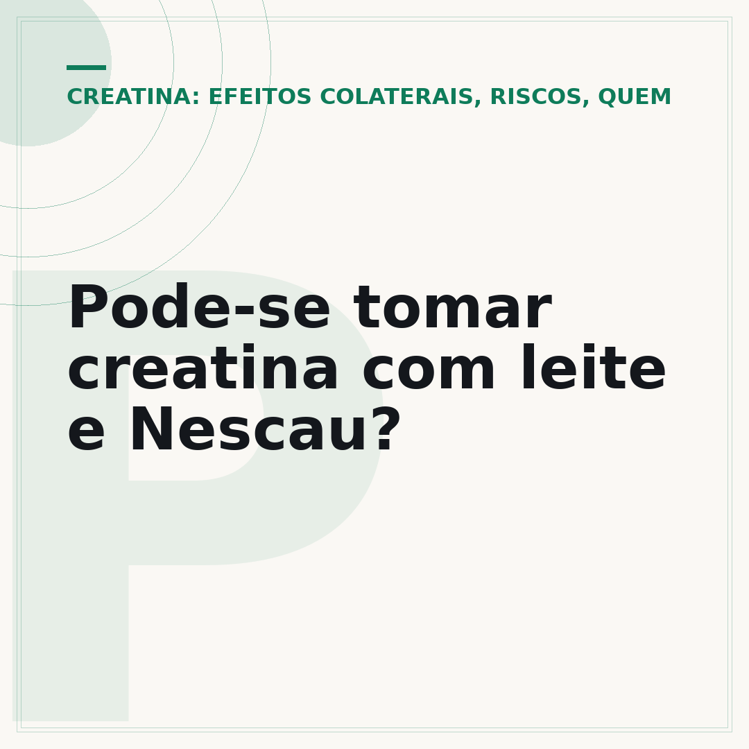 Pode-se tomar creatina com leite e Nescau?