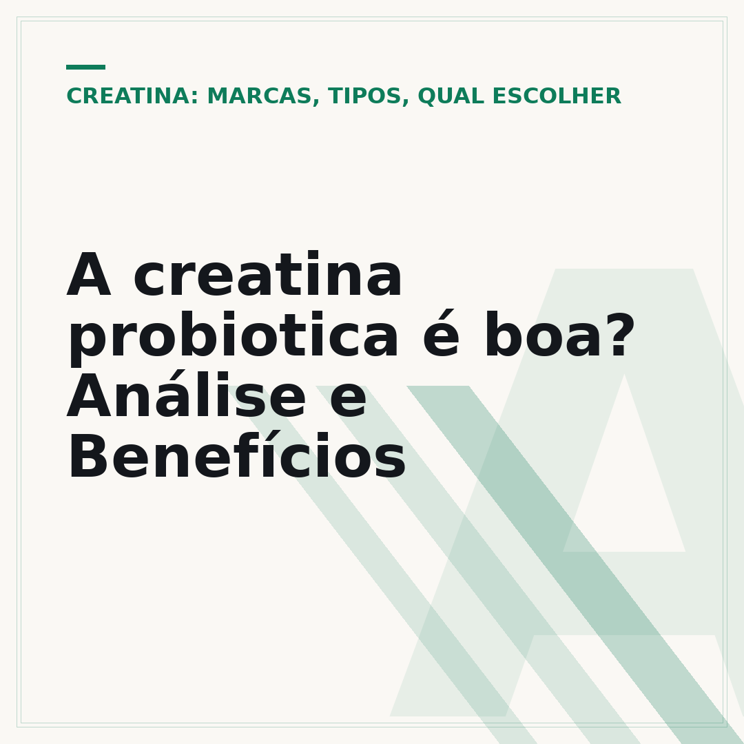 A creatina probiotica é boa? Análise e Benefícios