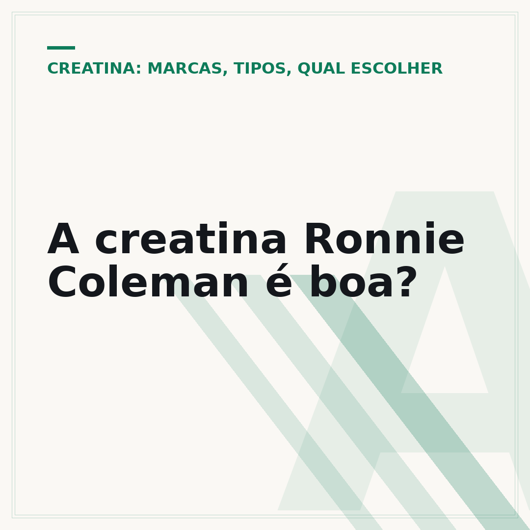 A creatina Ronnie Coleman é boa?