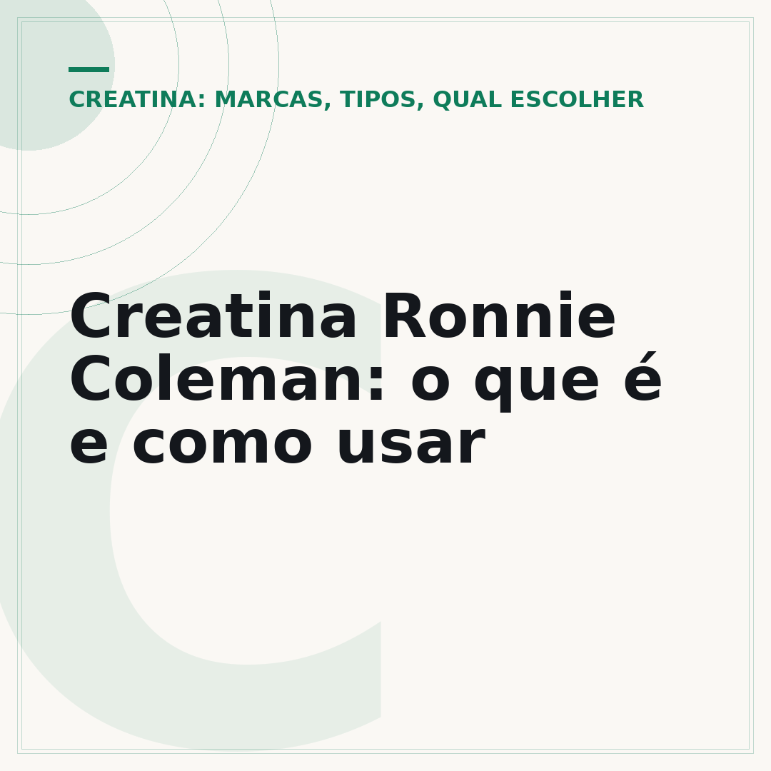 Creatina Ronnie Coleman: o que é e como usar