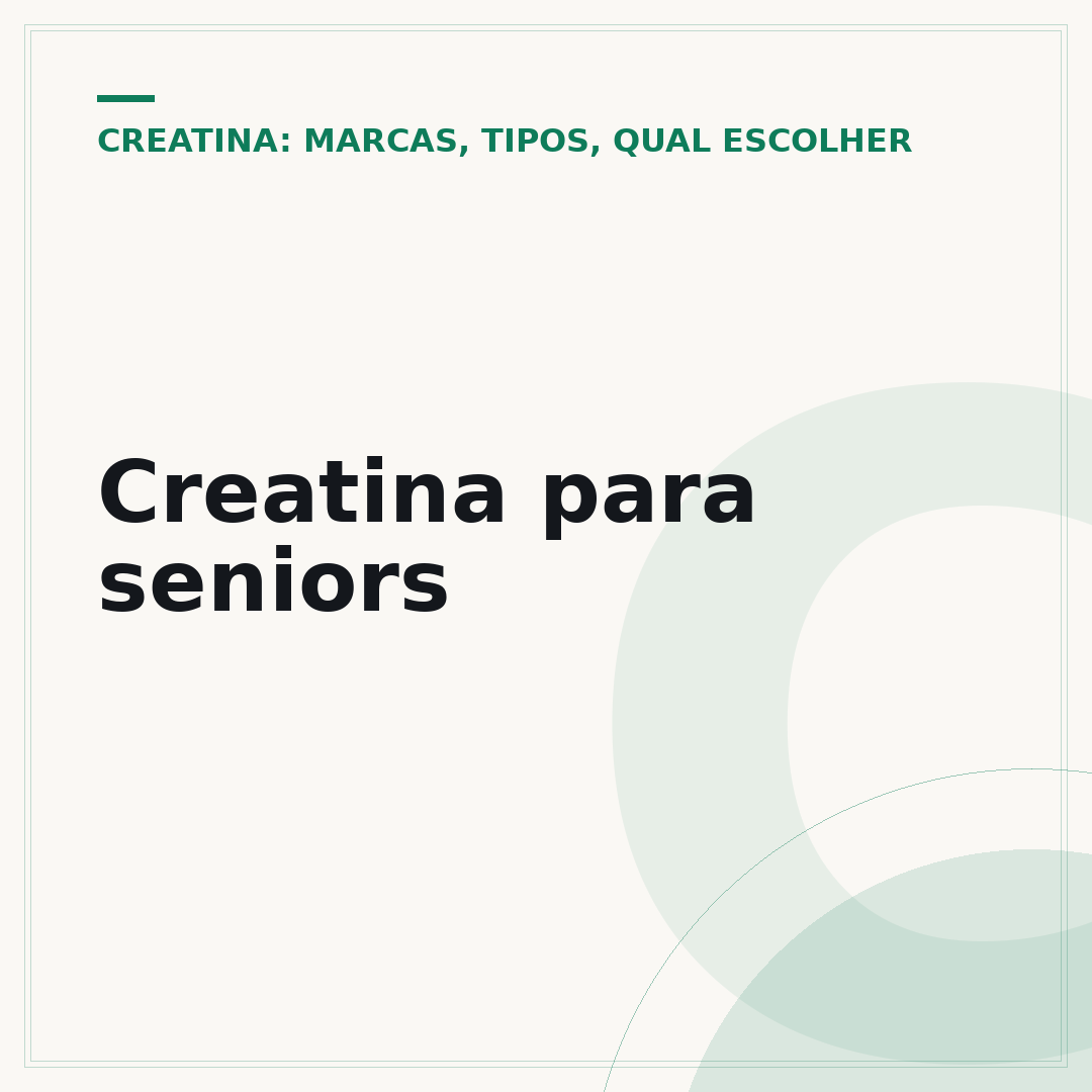 Creatina para seniors
