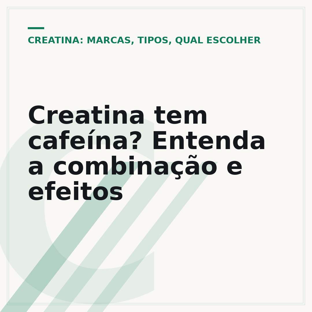Creatina tem cafeína? Entenda a combinação e efeitos