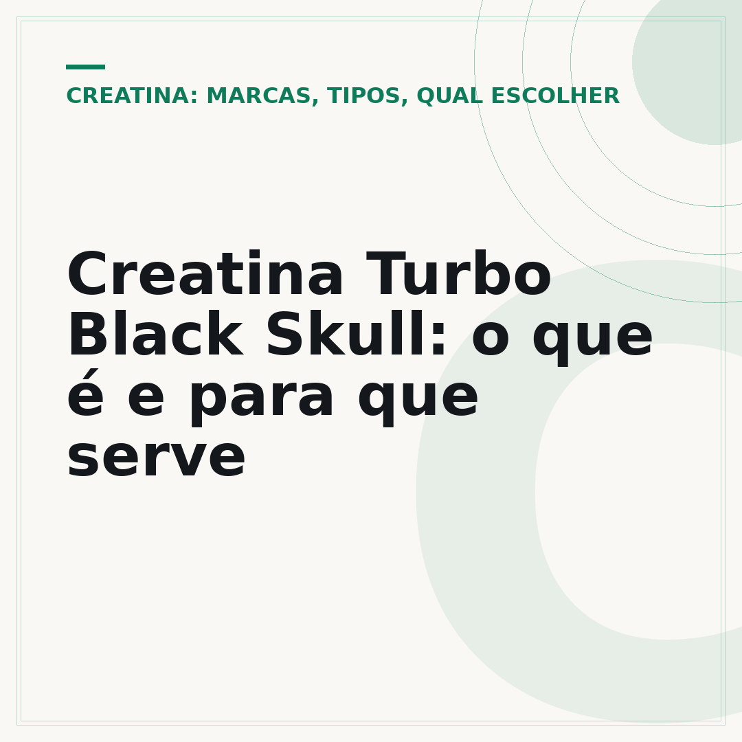 Creatina Turbo Black Skull: o que é e para que serve