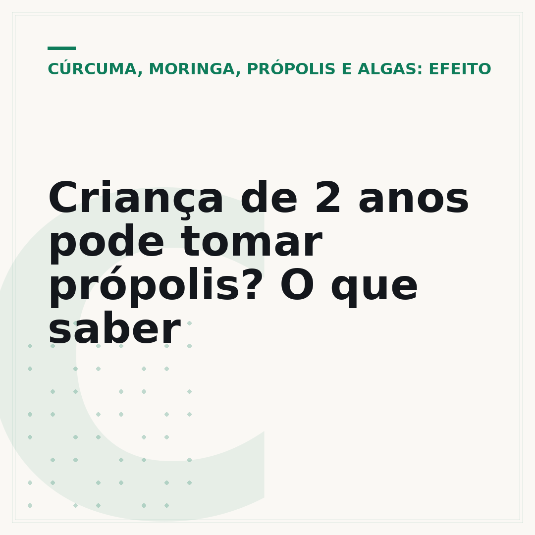 Criança de 2 anos pode tomar própolis? O que saber