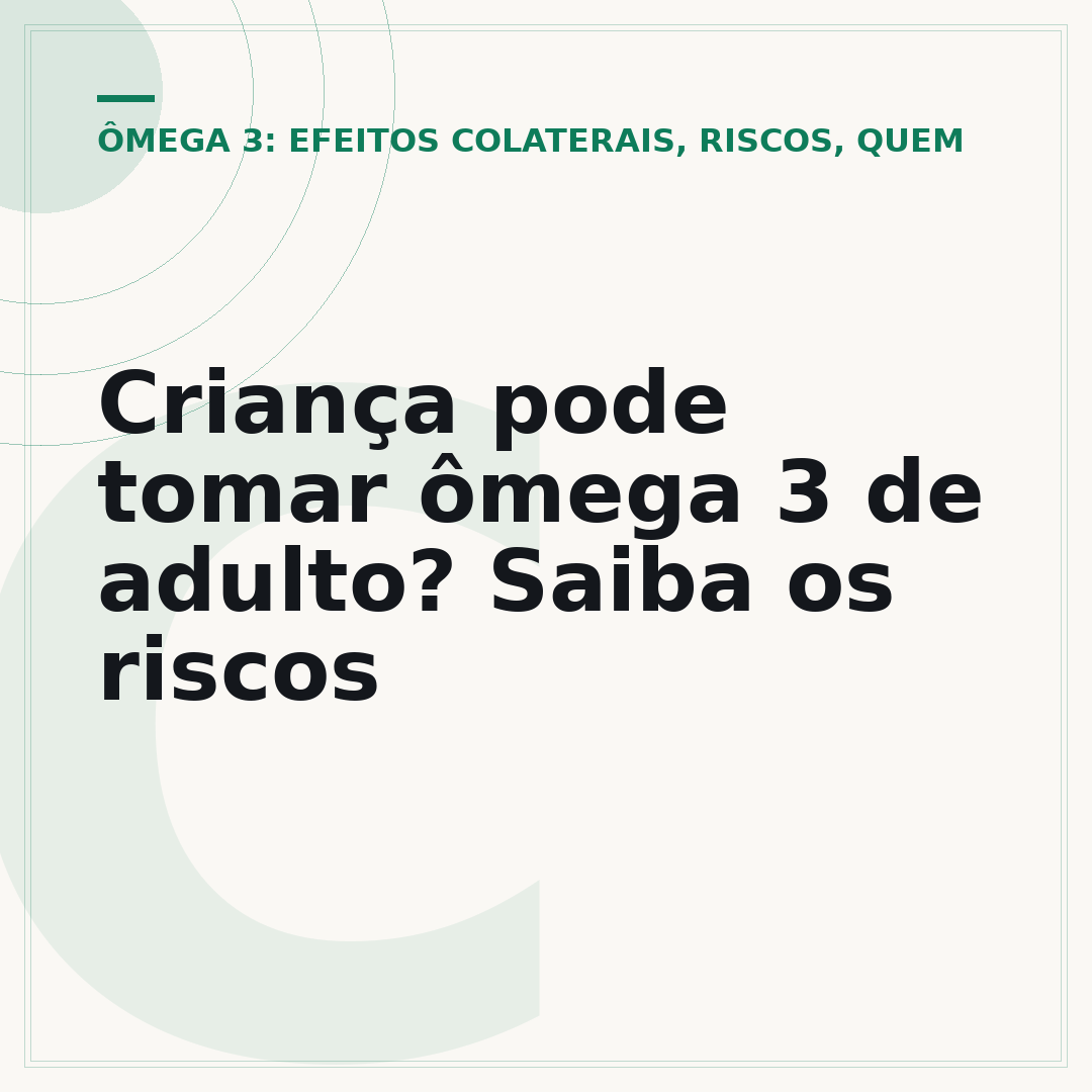 Criança pode tomar ômega 3 de adulto? Saiba os riscos