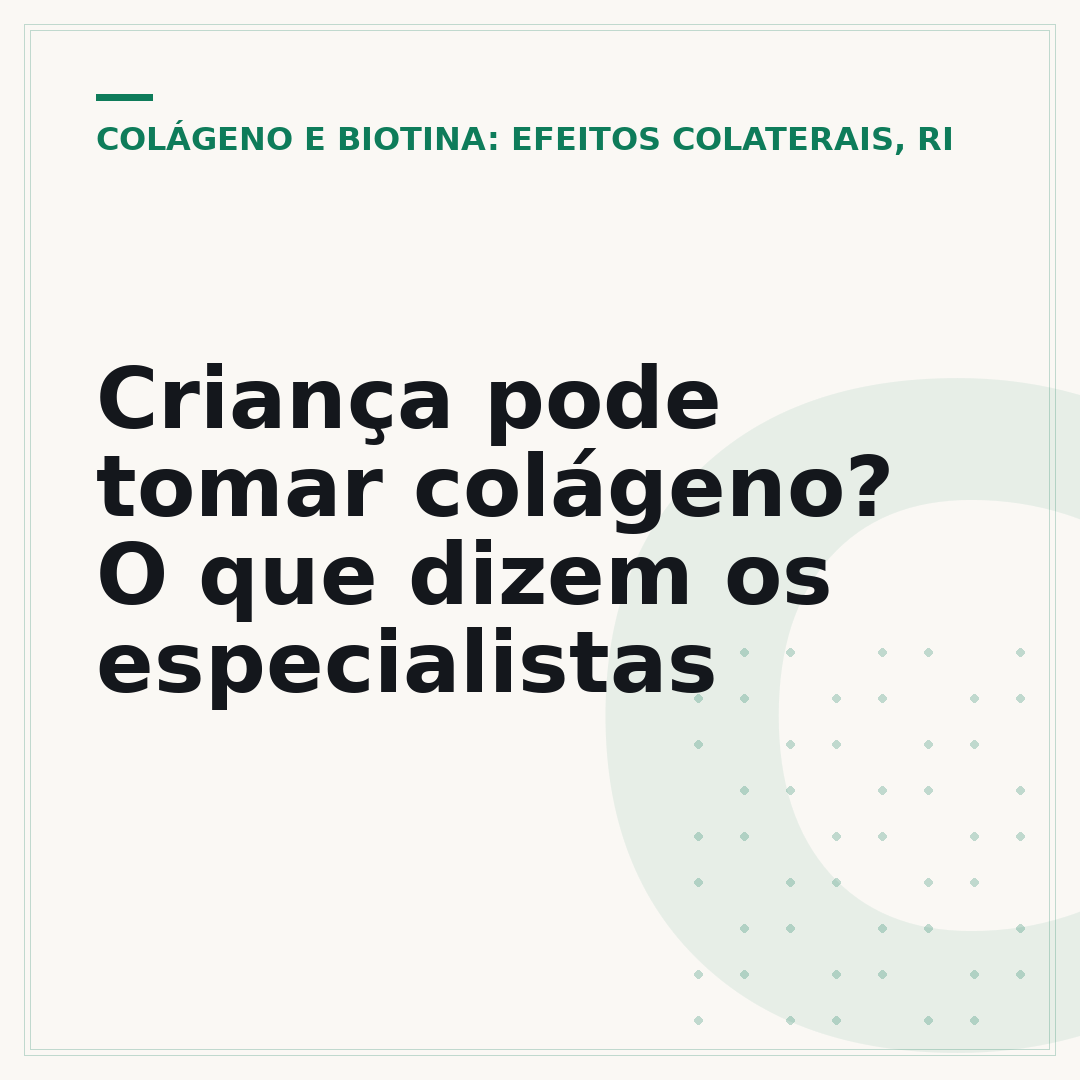 Criança pode tomar colágeno? O que dizem os especialistas