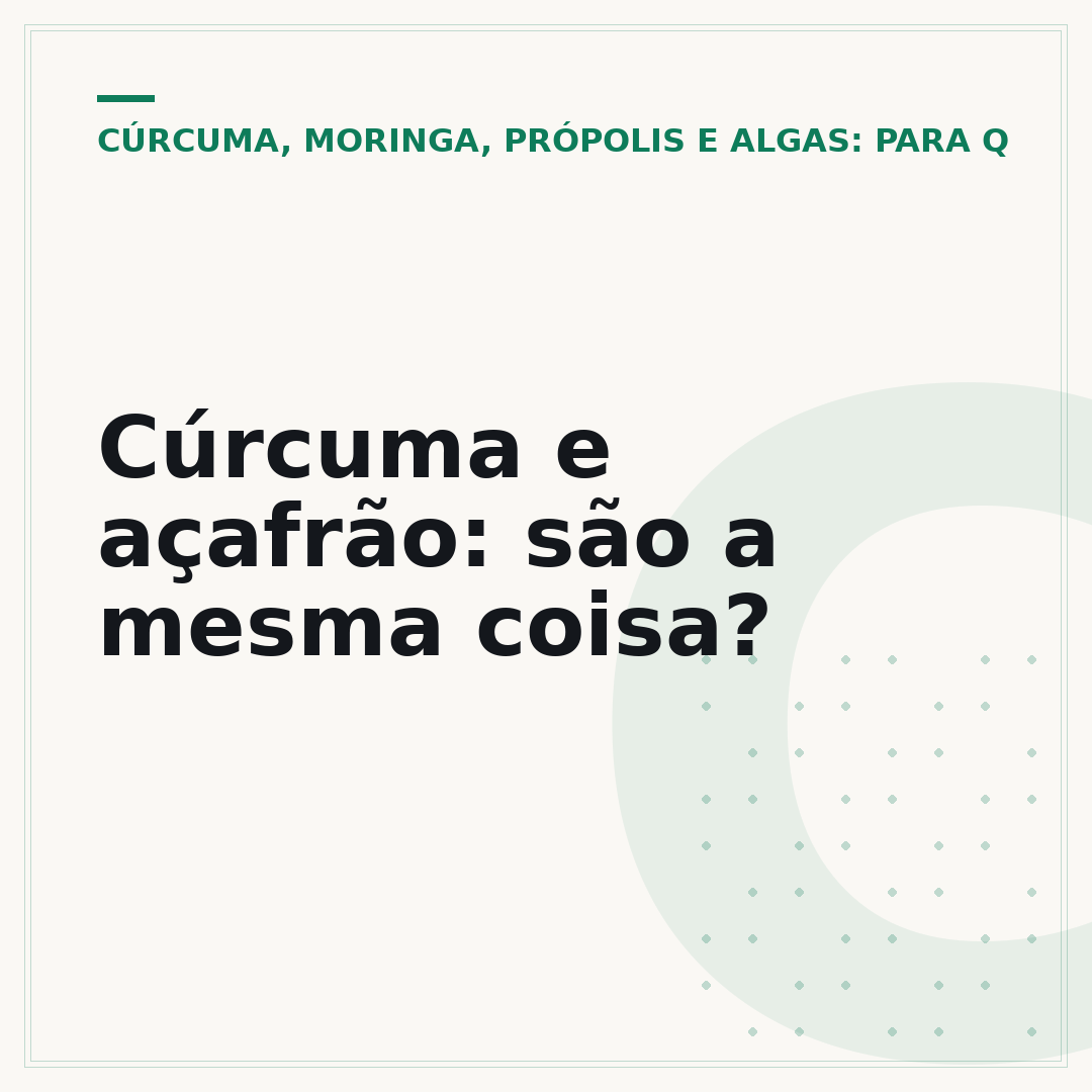 Cúrcuma e açafrão: são a mesma coisa?