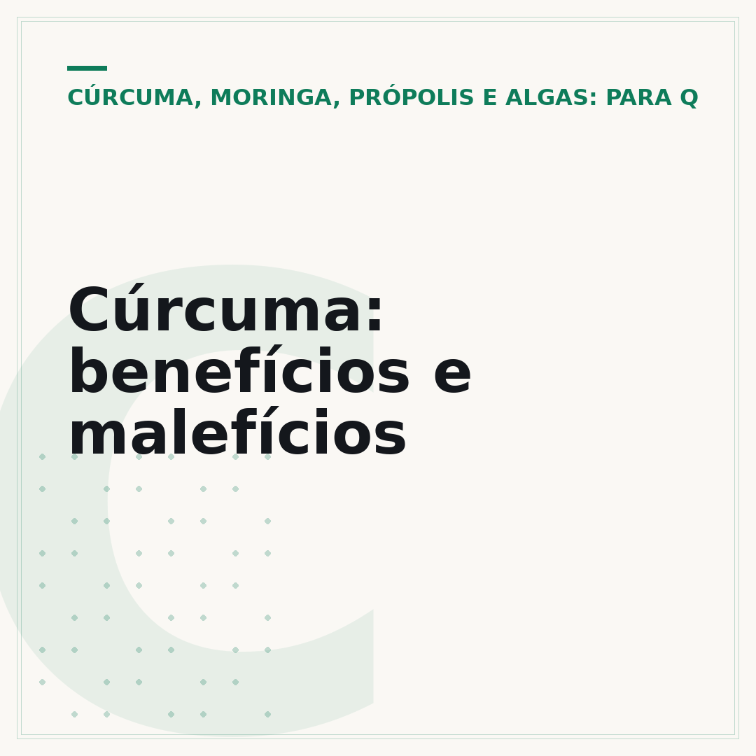 Cúrcuma: benefícios e malefícios