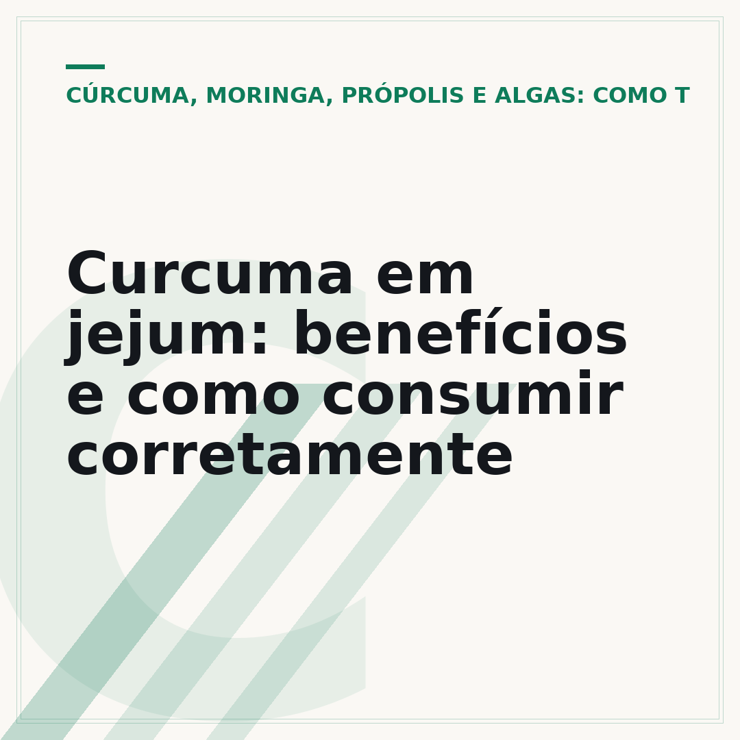 Curcuma em jejum: benefícios e como consumir corretamente