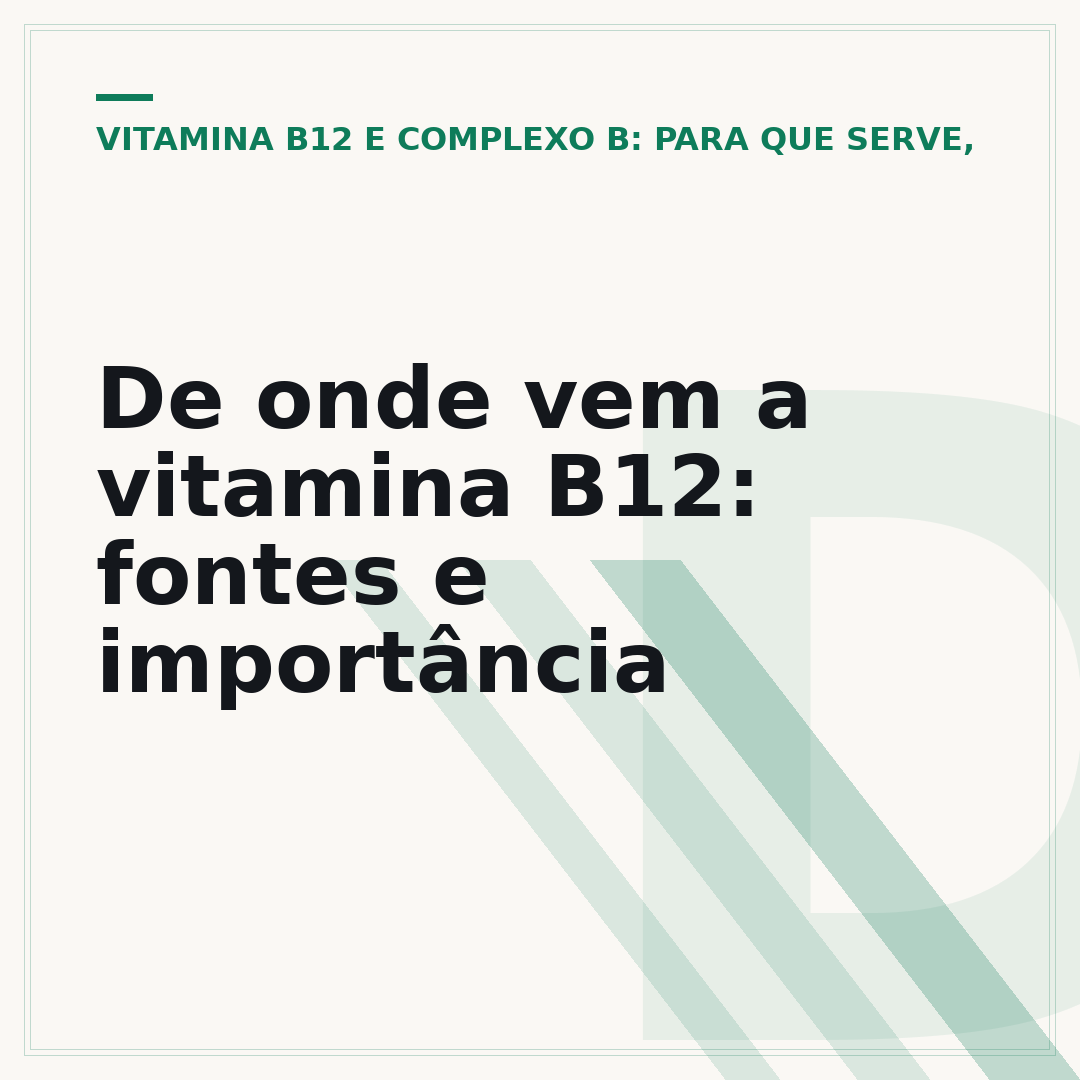 De onde vem a vitamina B12: fontes e importância