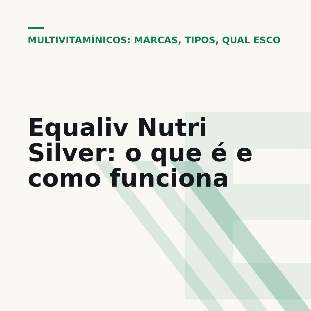 Equaliv Nutri Silver: o que é e como funciona