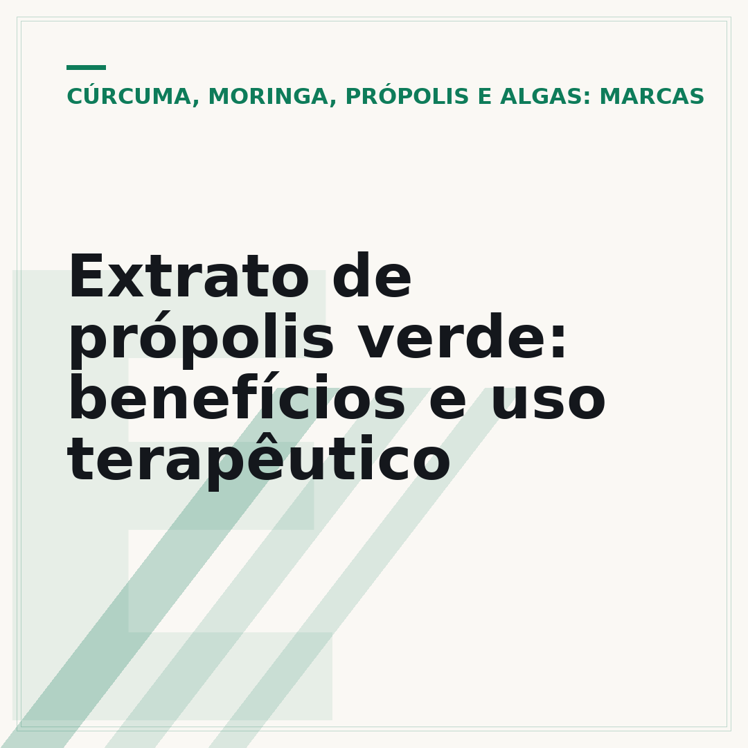 Extrato de própolis verde: benefícios e uso terapêutico