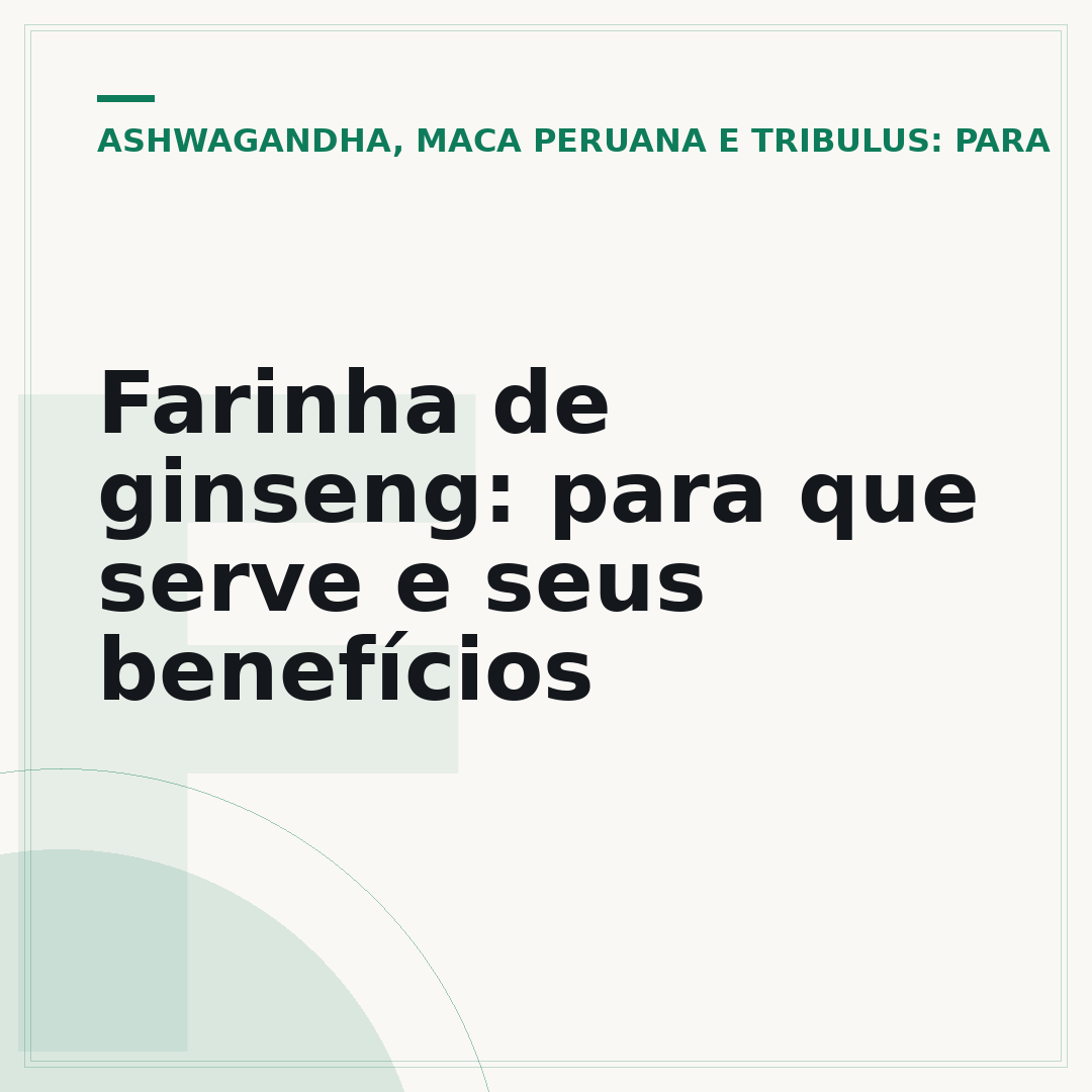 Farinha de ginseng: para que serve e seus benefícios
