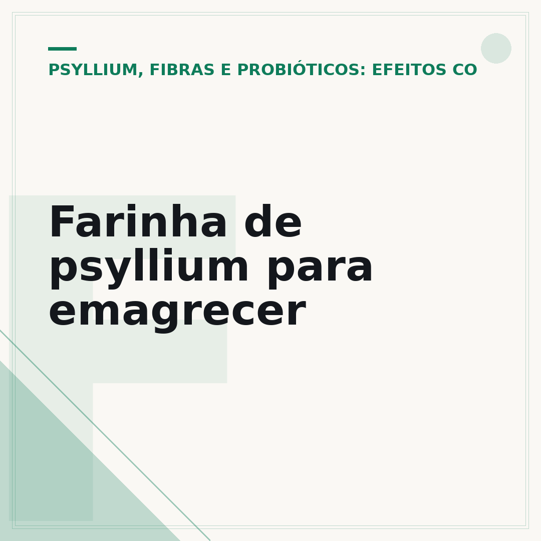 Farinha de psyllium para emagrecer